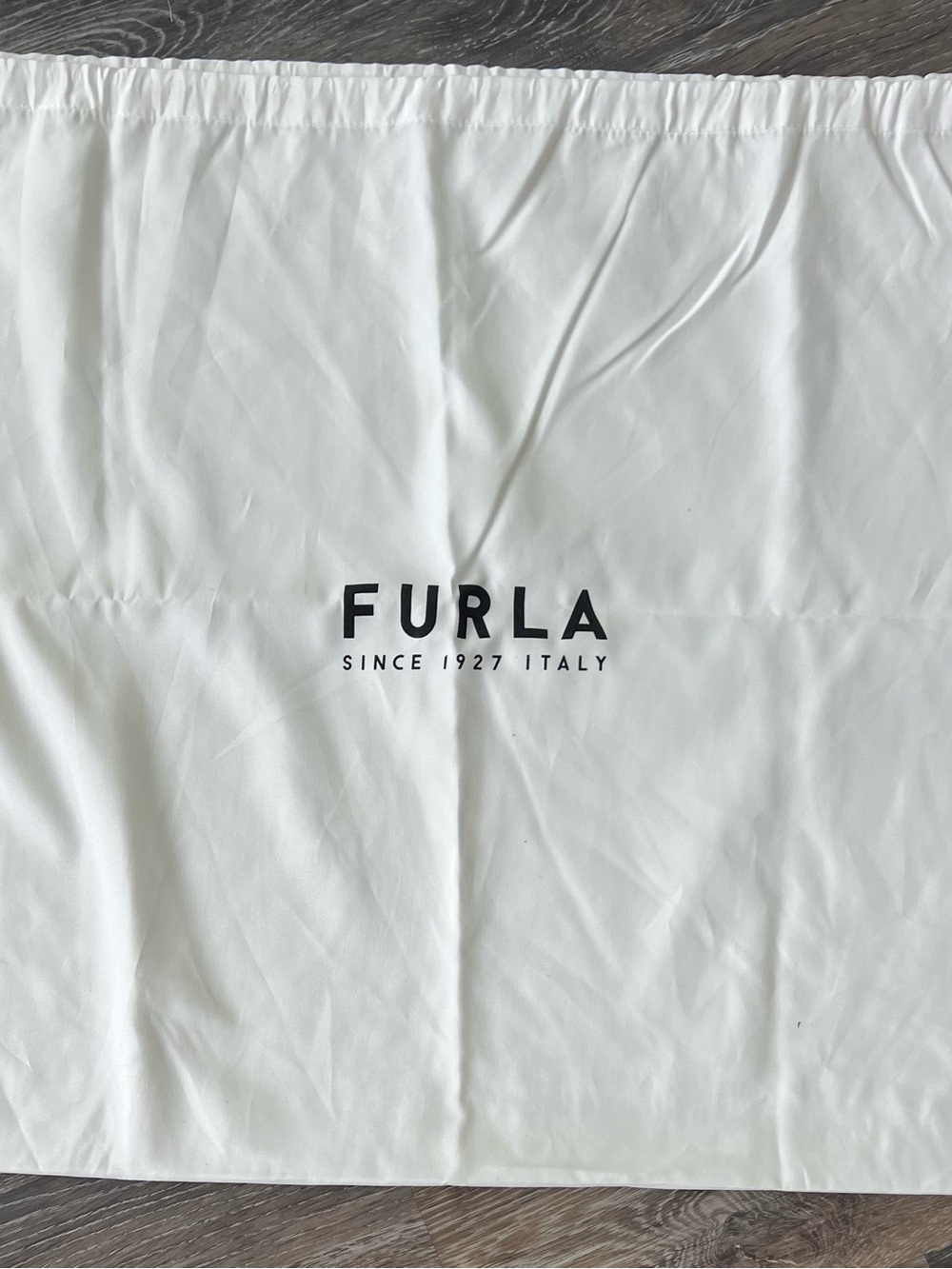Furla White and Black Dust Bag